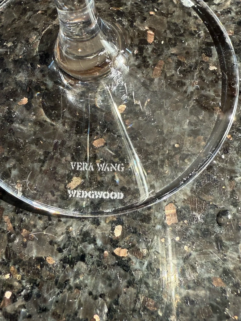 Vera Wang Clear Crystal Champagne Flute
